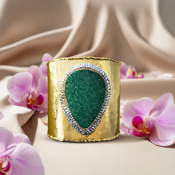 Emerald Whister Cuff Bracelet