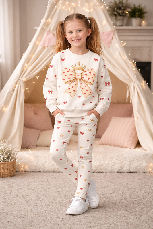 Valentine Sweatshirt and Leggings Set
